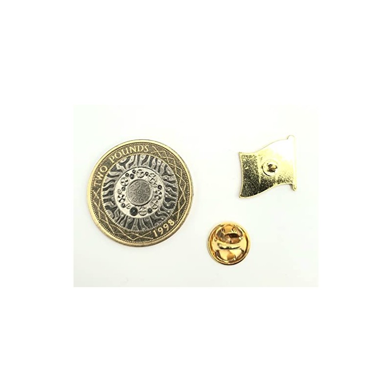 Israeli Flag Metal Enamel Pin Badge, Metal