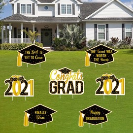 TYTUOO Garden Sign Decorations Yard Graduation With Stakes Sign Outdoor 2021 Home Decor Graduation Signs 2022 for Yard (Multicolor, One Size)