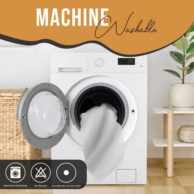 HOME ACE Silver Easy Iron Percale 4FT Small Double Fitted