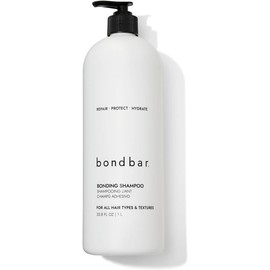 Bondbar Champú Reparador, Protege, Fortalece E Hidrata Todo Tipo De Cabello, Previene El Encrespamiento Y El Frizz, Aporta Hidratación Y Brillo, Vegano, Libre De Crueldad Animal, 1 Litro(33.8 Onzas Lí