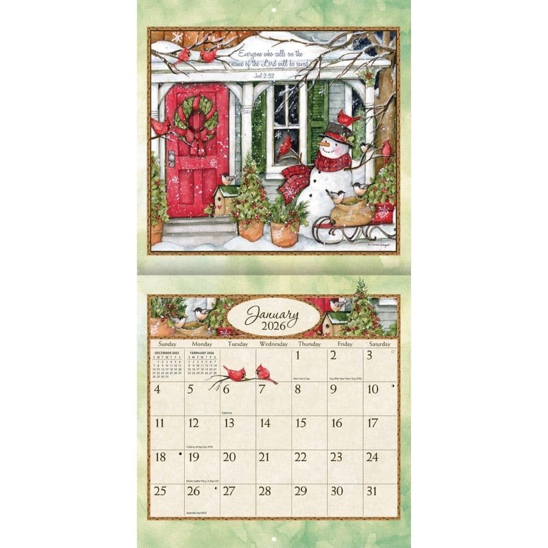 Lang, Bountiful Blessings 2026 Mini Wall Calendar