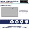 Windscreen4less 6' x 25' Privacy Fence Screen in Black with
