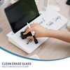 Keemute Glass Desktop Whiteboard Dry Erase White Board Desk Buddy,