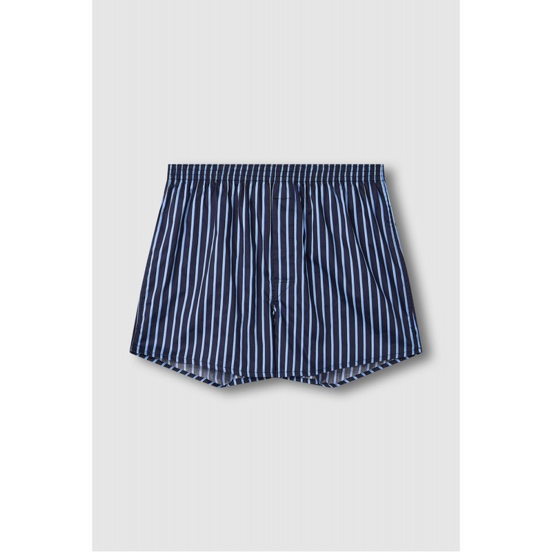 JAJU [JAJU] Men's 80s Cotton Trunk Underwear_Dark Navy