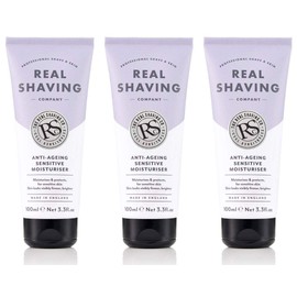 Pack of 3 The Real Shaving Company Anti Ageing Moisturiser 120 g (Anti-Ageing Face Moisturiser)