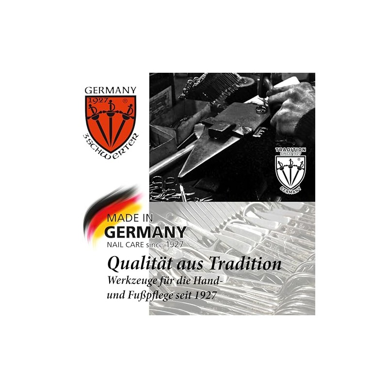 Drei Schwerter Curved Nail Scissors, Sharp Blade for Precise Nail