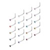 Mudder 20 Pieces Curved Nose Stud Stainless Steel Nose Ring