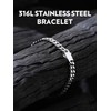 Bandmax Curb Chain Bracelet Men Women Stainless Steel Chain 5