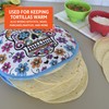 IMUSA 12" Insulated Microwaveable Cloth Tortilla Warmer (Calabera, Dia de