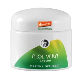 Martina Gebhardt Aloe Vera Cream (50 ml) • Moisturising Face Cream for Demanding Skin • Day Cream with Aloe Vera • Natural Cosmetics Face Care • Moisturising Cream