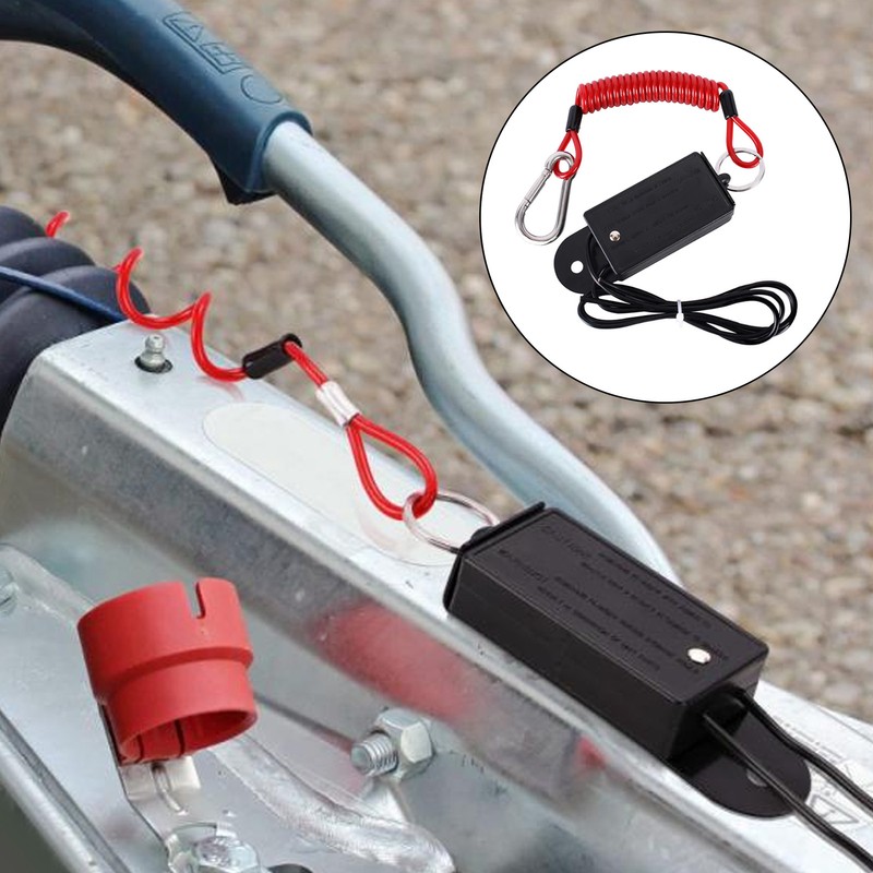 Trailer Breakaway Switch with 4ft Coiled Cable Safer Towing High