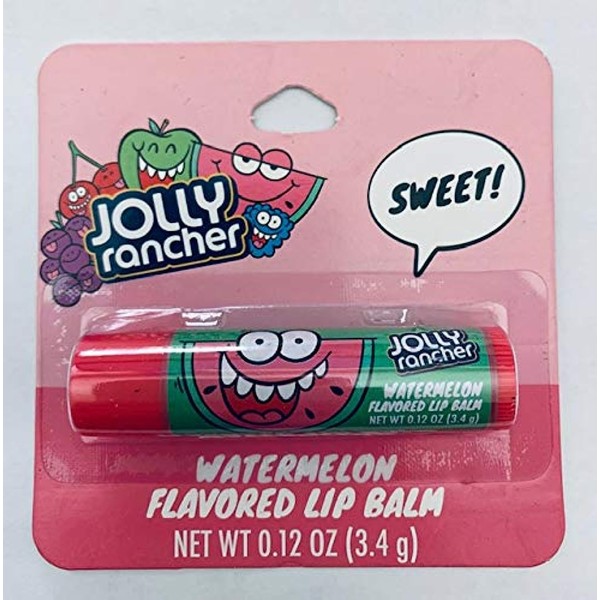 Jolly Rancher Watermelon Flavored Lip Balm 0.12 Oz (3.4 g)