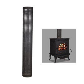 Milageto Chimney Spark Arrestor Stoves Pipe Spark Arrestor Chimney Guard Fittings Chimney Tube Filters Screen for Tent Stoves Pipe, Mouth Diameter 135mm