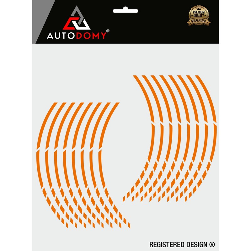 Autodomy Wheel Rim Sticker, Complete Set for 2 Wheels from