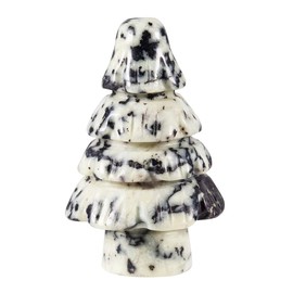 SUNYIK Natural Stone Crystal Mini Christmas Tree for Christmas Party Decor Home Office Desk Tabletop Decoration, 1.9-2.1'', Turquoise