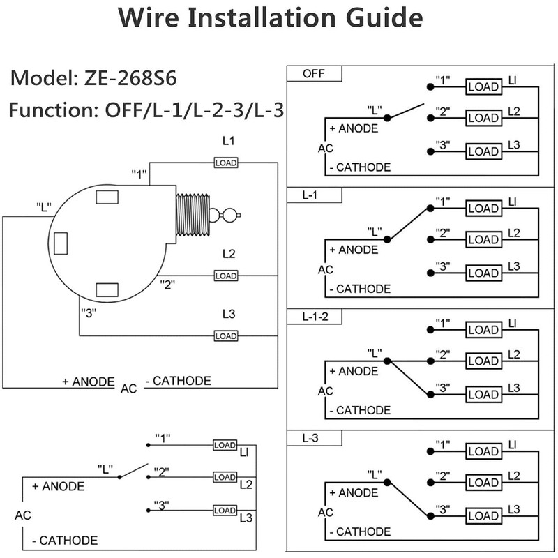 Zing Ear Antique Brass Ceiling Fan Switch 3 Speed 4