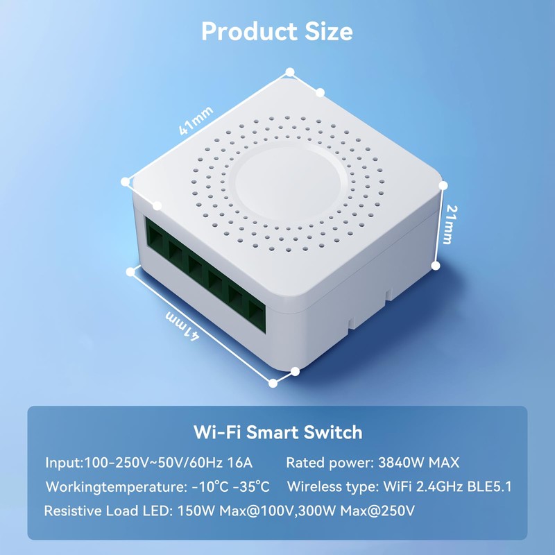 BSEED Smart Switch 4 Pack, WiFi Smart Relay Switch 250V