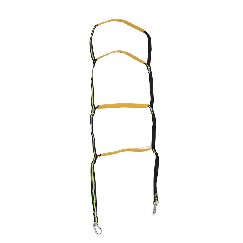 Boat Rope Ladder 4 Steps Foldable Portable Rope Boarding Ladder