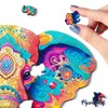 Figured'Art Wooden Puzzle for Adults and Children, 200 Pieces, Animals,