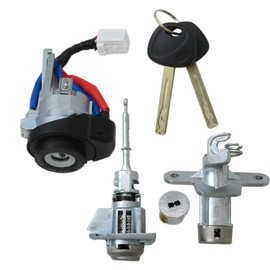 WELURE 81900-C1B00 Full Door Lock Cylinder Ignition Keys Lock 6-Pin for 2008 Hyundai Sonata Limited Sedan 4-Door