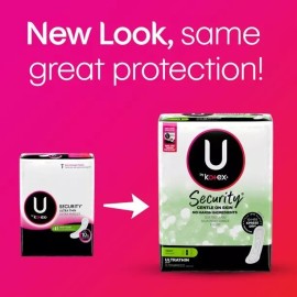 Kotex U by Kotex Security Ultra Thin Feminine Pads, Heavy Absorbency Unscented, 56 Ct