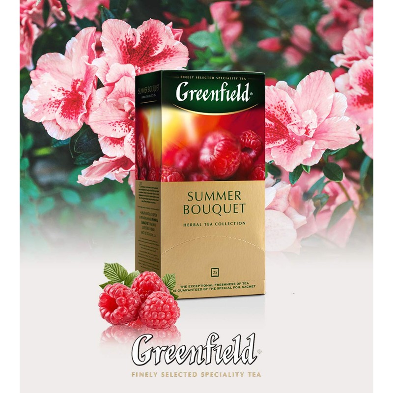 Greenfield Summer Bouquet Herbal Tea Fruit & Herbal Collection 25