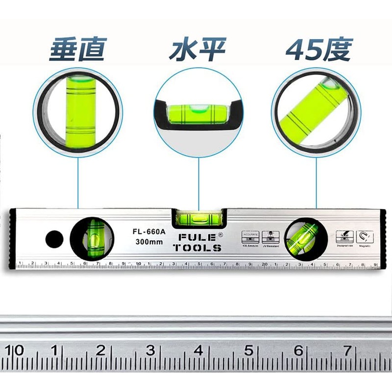 ANAMI Level, Magnet, Level, Aluminum Alloy, Level Magnetic, Measuring Tool,