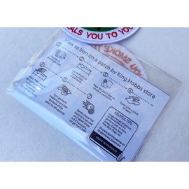 Rock Band Patches Abbey Road Vintage British Music Inspired Embroidered Iron on Sew Patch for Backpacks, Jackets, Jeans, Hats, etc. (Red W)