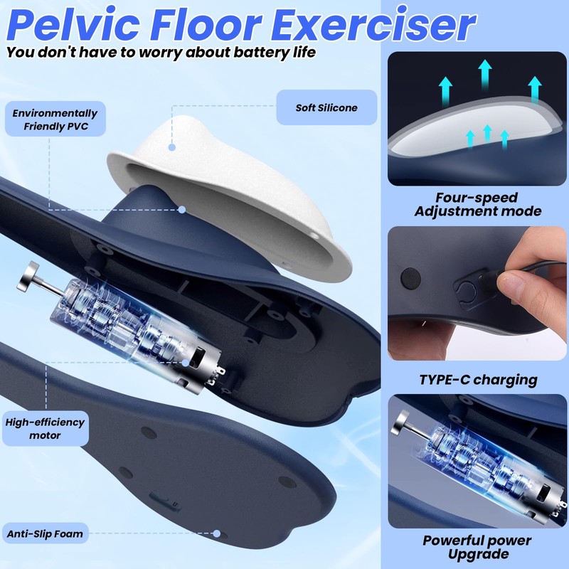 Quixion Pelvic Floor Trainer, Kegel Pelvic Floor Trainer for Women,