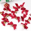 Anevous Pack of 30 Christmas Bows with Bells, Christmas Tree