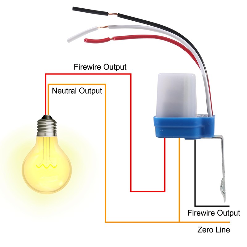 2pcs AC DC 12V 10A Automatic Photocell Switch On/Off Photocell