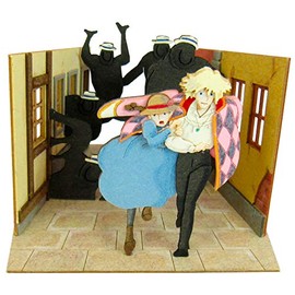 Sankei MP07-32 Studio Ghibli Mini Howl's Moving Castle Escape Howl and Sophie, Non-Scale, Papercraft