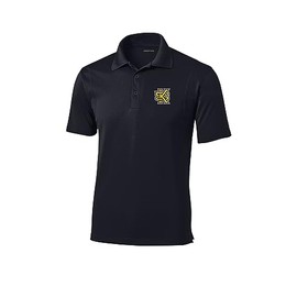 Sport Your Gear Kennesaw State Owls Prime Athletic Logo Micropique Moisture Wicking Lightweight Golf Polo - Black - Large