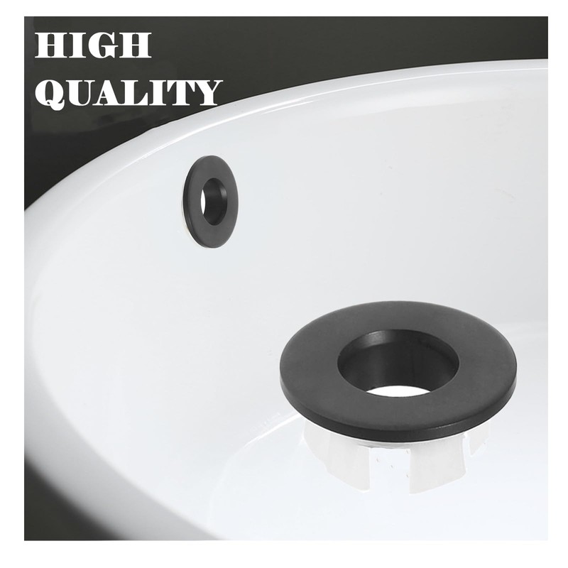2 Pcs Sink Overflow Ring Brushed Nickel Bathroom Vanity Sink