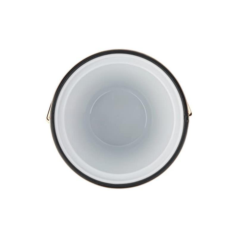 Kraftware Mylar Ice Bucket Polished Brass Color with Metal Lid,