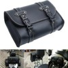 Maso Motorcycle Saddle Bag, Universal Luggage PU Leather Bag Storage