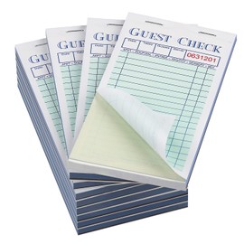 Batrical Guest Checks Server Note Pads 1000 Sheets With Carbonless Copy Paper for Restaurants (20 Books) 3.5" x 6.75" Per Ticket Book