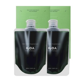 ILOA Hair Color Supplement Iloa Color Shampoo, Set of 2, Matte, Green, Exclusively for Beauty Salons, Fade Resistant, 6.6 fl oz (185 ml)