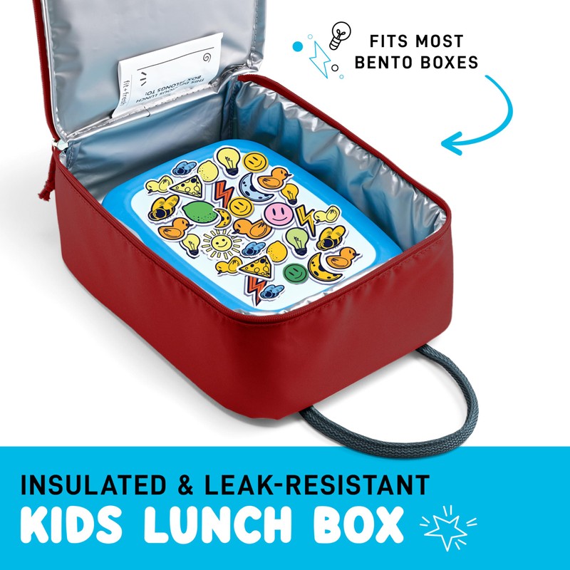 Fit & Fresh Connor Kids Lunch Tote, Versatile Thermal Insulated