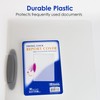 BAZIC File Folder Report Cover w/ Swing Lock, Plastic Translucent