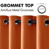 MIULEE 2 Panels Orange Blackout Curtains Room Darkening Thermal Insulated