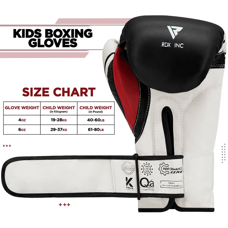 RDX Kids Boxing Gloves for Training, Muay Thai - Maya