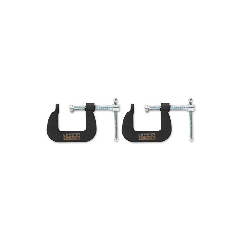 Axminster Trade Clamp Small G Clamps - 38mm (Pair)