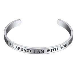 PROSTEEL Cuff Bracelets For Womens For Friends Do Not Be Afraid Couples Things Men Cuff Bracelet Friendship Bracelets