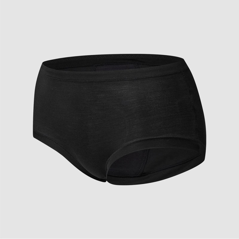JAJU [JAJU] Women's Modal Sanitary Hip Hugger Panty 3-Pack_Black