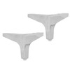 Dritz Metal Corner Furniture Legs, Nickel 2