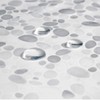Pebble Pattern Waterproof Translucent Shower Curtain Liner Shower Tub Liner