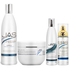 Jas Moroccan Shampoo+ Mask 16oz + Mist 8oz + Serum 6oz w/Free Nail File