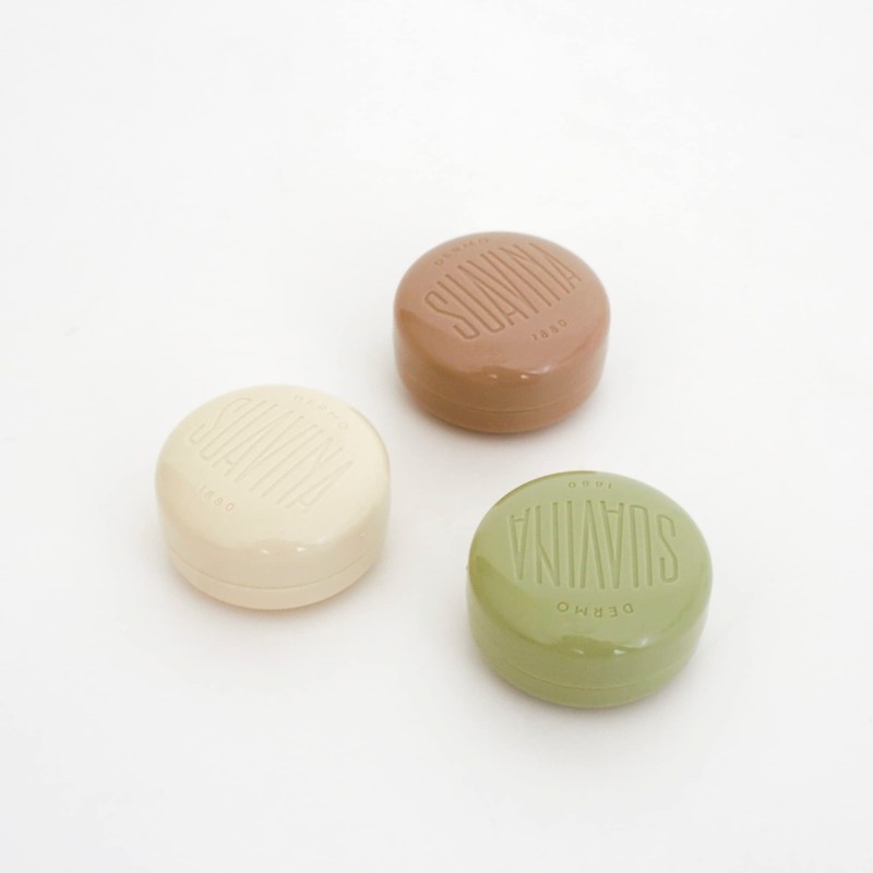 Suavina Lip Balm Jar, Set of 3 (Original, Olea, Prunus)