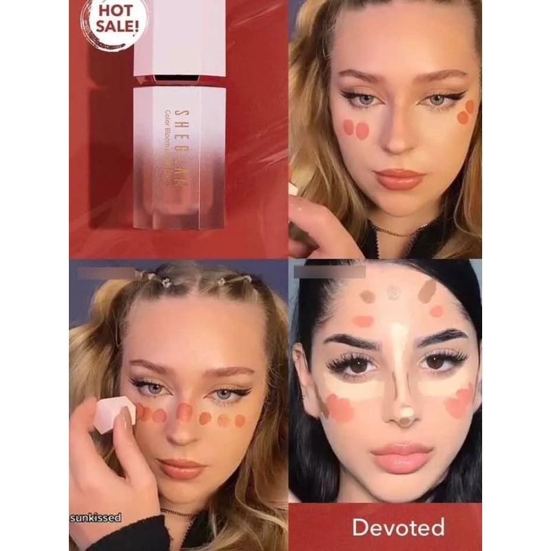 Sheglam Blush Líquido Color Bloom Larga Duración Rubor Color del